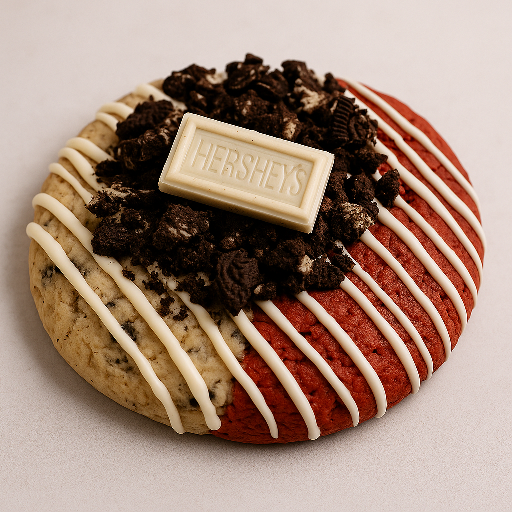 Good Ahh Half & Half Cookie – Red Velvet x Cookies & Cream