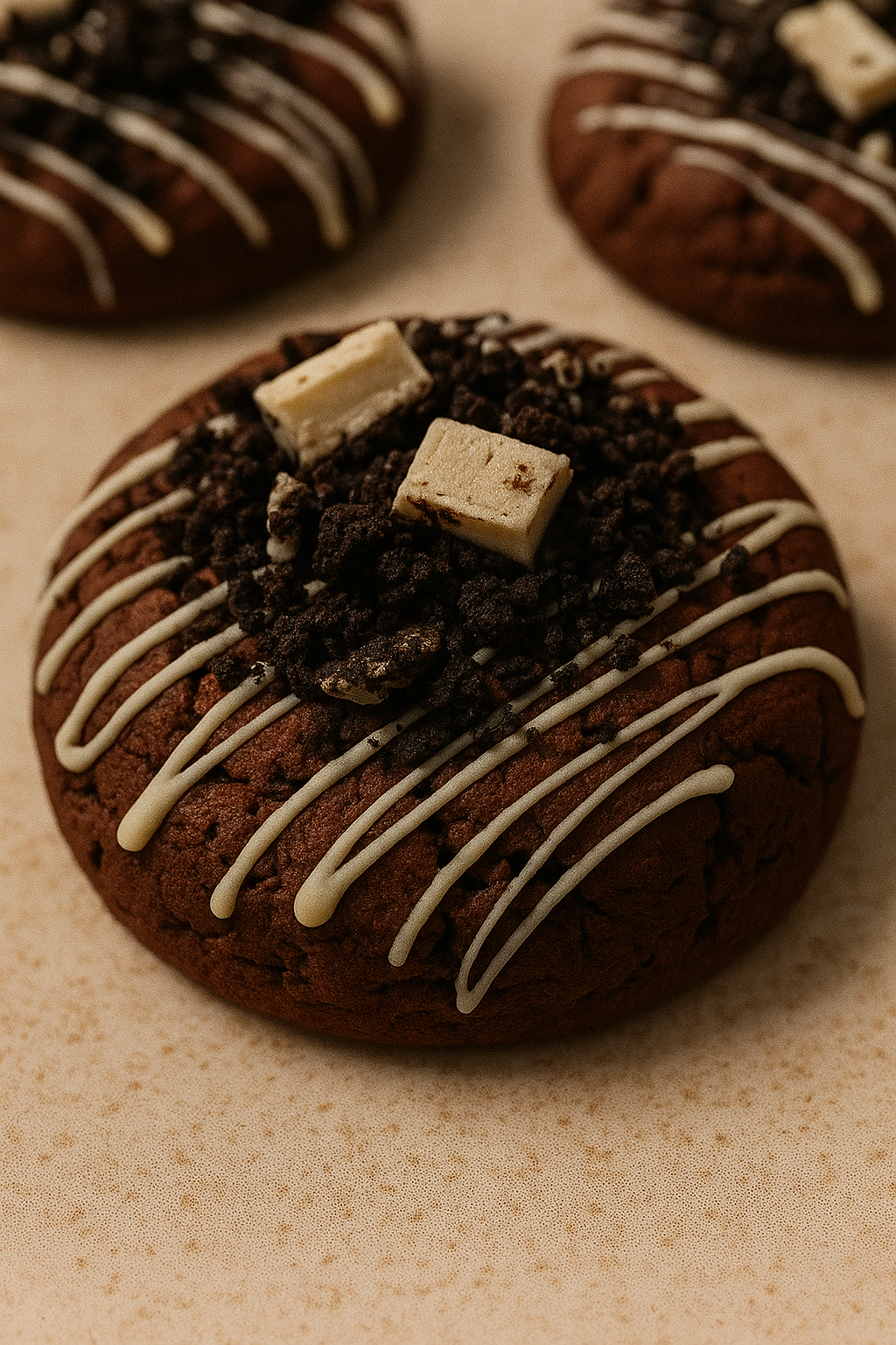 Good Ahh Double Chocolate Crumble Cookie