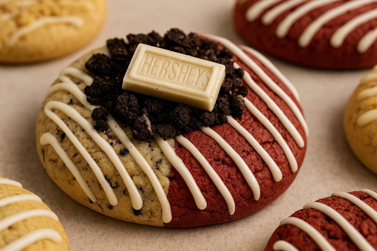 Good Ahh Half & Half Cookie – Red Velvet x Cookies & Cream